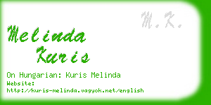 melinda kuris business card